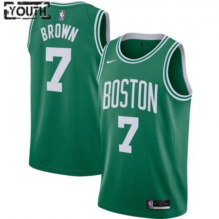 Boston Celtics Jaylen Brown 7 Nike 2020-2021 Icon Edition Lasten Pelipaidat Swingman